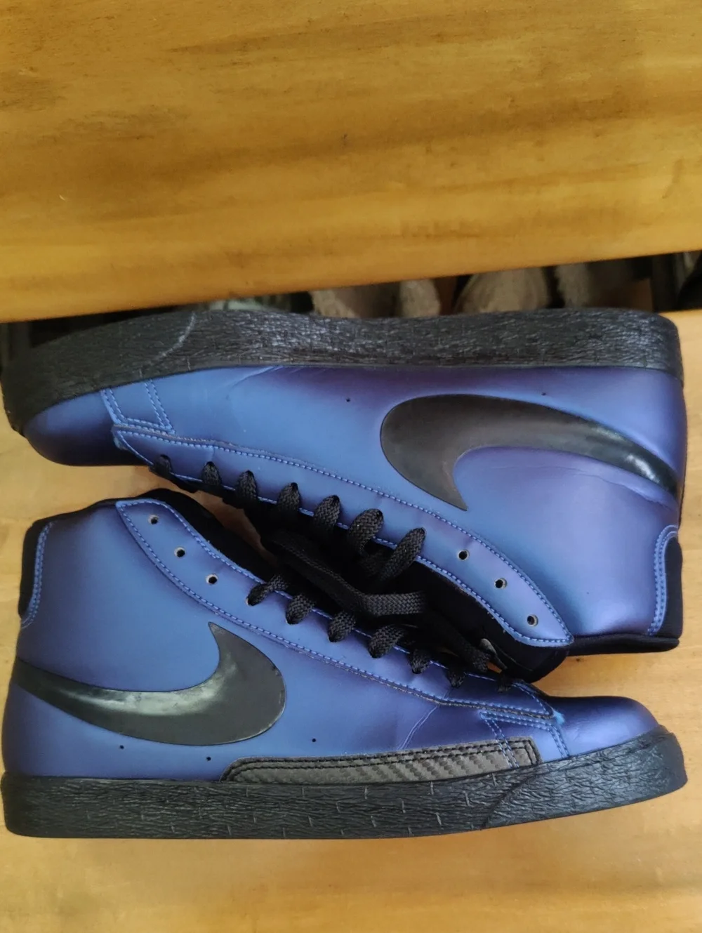Rare Nike Blazer High Premium U HOH Foamposite Royal Blue Size 13. 392387-401